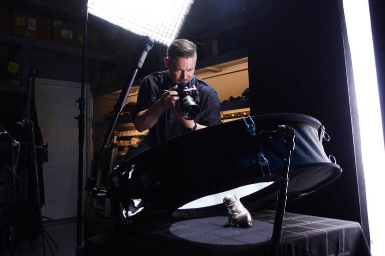Halumin™ makes it possible for studio quality lighting small items for photography, video and liver presentations nearly anywhere.